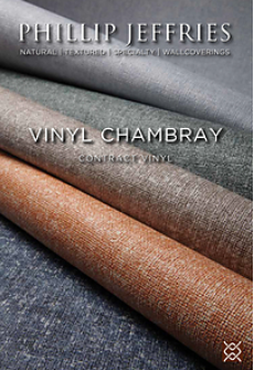 Phillip Jeffries Vinyl Chambray Washed Beige Wallpaper