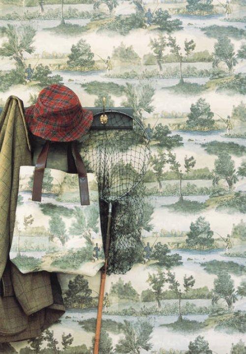 Fly Fishing Fabric, Wallpaper and Home Decor